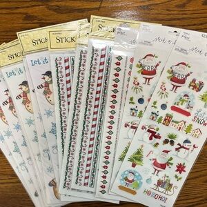Stick-a-bilities Lot Of 14 Sheets Assorted Holiday Stickers‎ Crafts Scrapbook
